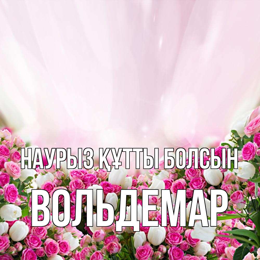 Күн сайын ашық хат с именем, Вольдемар Наурыз құтты болсын под снегом Онлайн тегін жүктеп алу тілектері бар керемет карта 