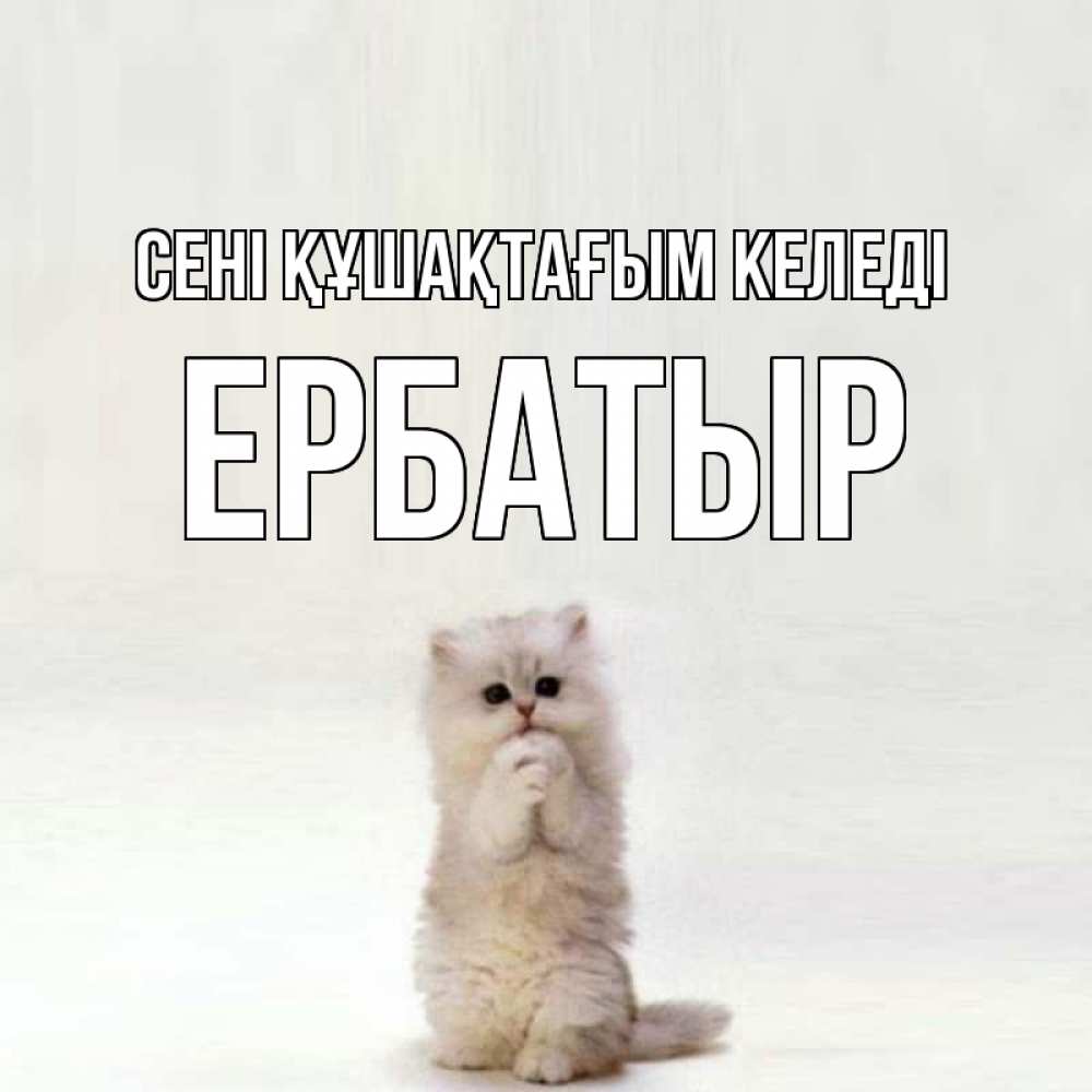 Күн сайын ашық хат с именем, Ербатыр сені құшақтағым келеді открытки с креативными подписями Онлайн тегін жүктеп алу тілектері бар керемет карта 