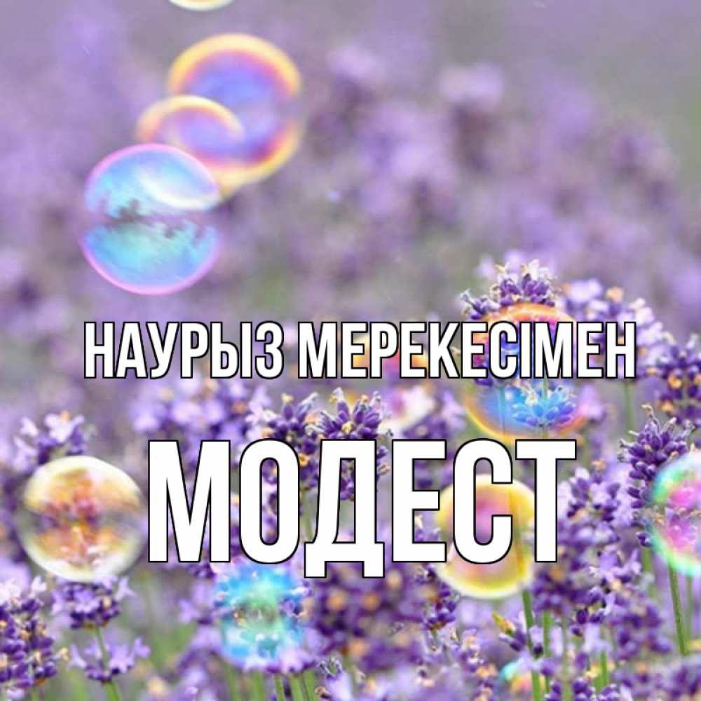 Күн сайын ашық хат с именем, Модест Наурыз мерекесімен цветы Онлайн тегін жүктеп алу тілектері бар керемет карта 
