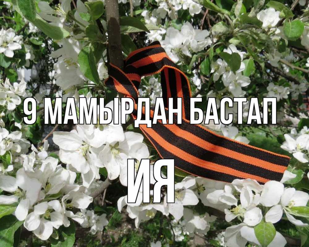 Күн сайын ашық хат с именем, Ия 9 мамырдан бастап 9 мая Онлайн тегін жүктеп алу тілектері бар керемет карта 