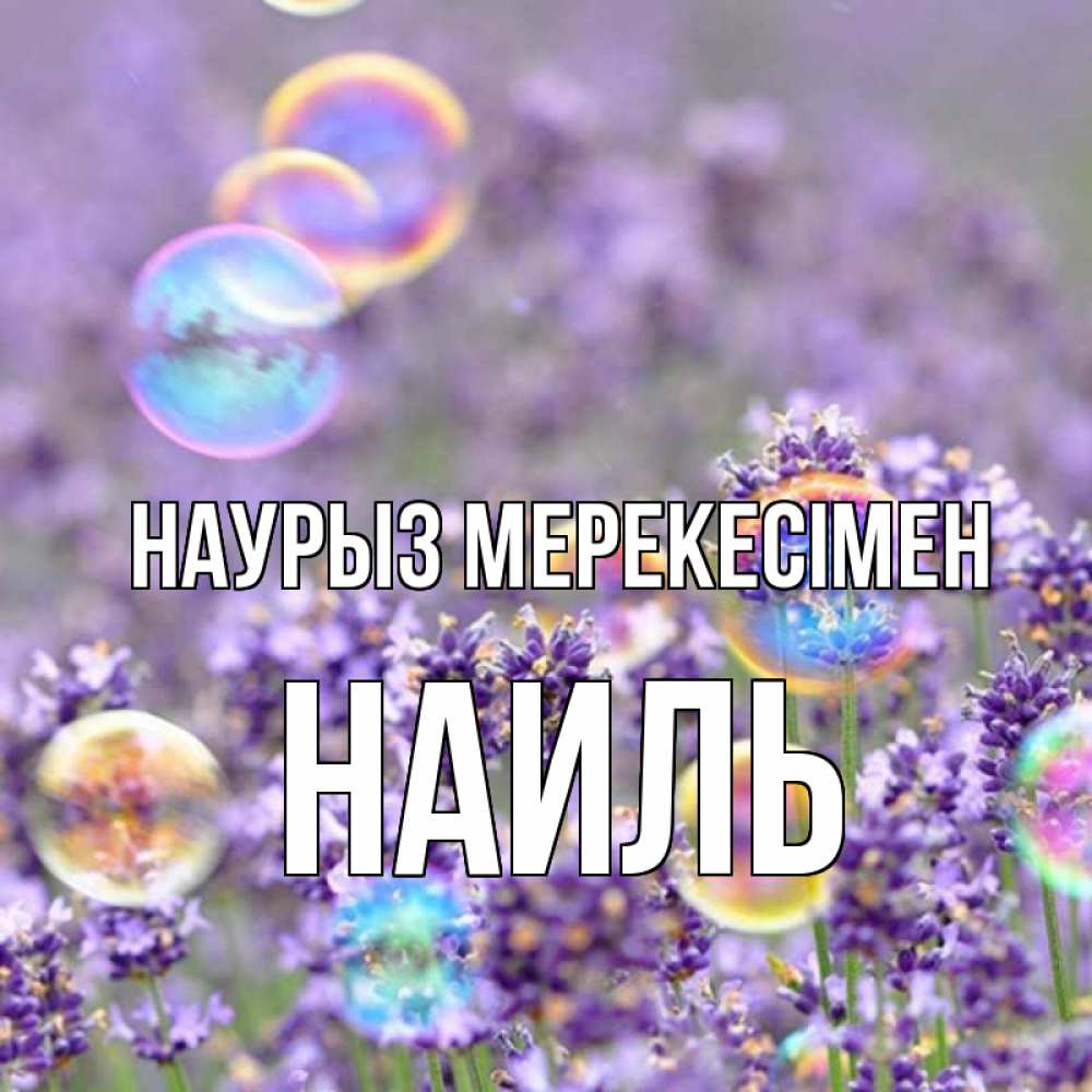 Күн сайын ашық хат с именем, Наиль Наурыз мерекесімен цветы Онлайн тегін жүктеп алу тілектері бар керемет карта 