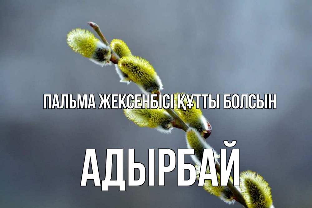 Күн сайын ашық хат с именем, Адырбай Пальма жексенбісі құтты болсын верба Онлайн тегін жүктеп алу тілектері бар керемет карта 