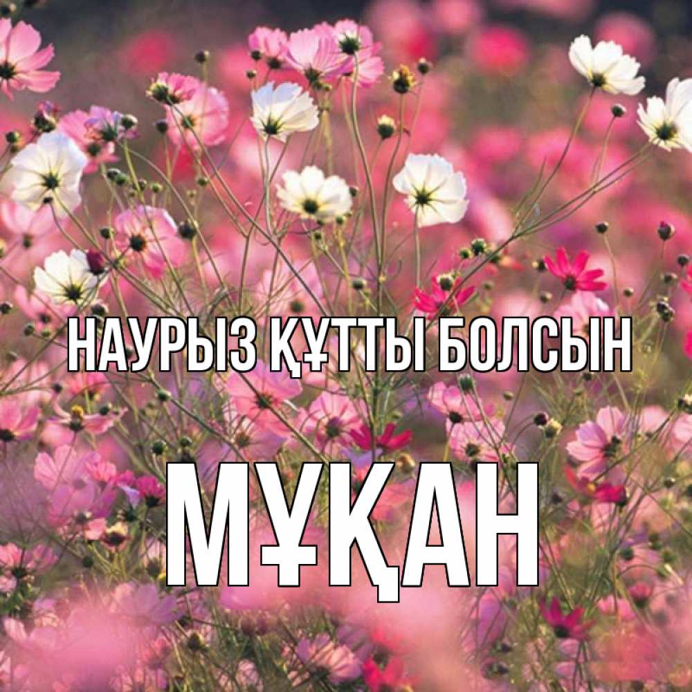 Күн сайын ашық хат с именем, Мұқан Наурыз құтты болсын красиво 1 Онлайн тегін жүктеп алу тілектері бар керемет карта 