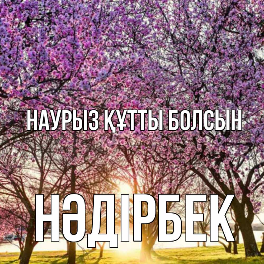 Күн сайын ашық хат с именем, НӘДІРБЕК Наурыз құтты болсын наурыз Онлайн тегін жүктеп алу тілектері бар керемет карта 