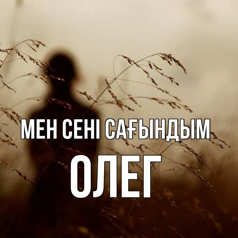 Күн сайын ашық хат с именем, Олег Мен сені сағындым силуэт девушки Онлайн тегін жүктеп алу тілектері бар керемет карта 