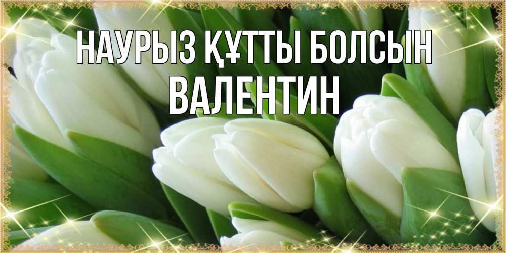 Күн сайын ашық хат с именем, Валентин Наурыз құтты болсын поздравляем с наурызом Онлайн тегін жүктеп алу тілектері бар керемет карта 