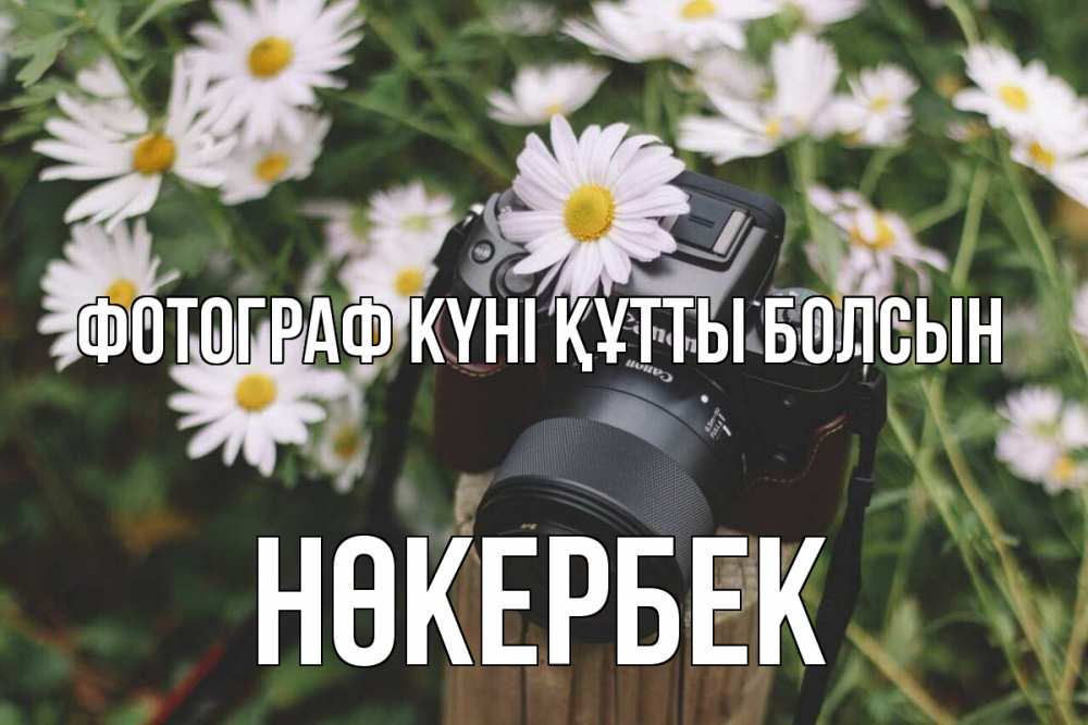 Күн сайын ашық хат с именем, НӨКЕРБЕК Фотограф күні құтты болсын с днем фотографа Онлайн тегін жүктеп алу тілектері бар керемет карта 