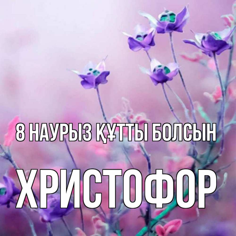 Күн сайын ашық хат с именем, Христофор 8 наурыз құтты болсын международный женский день 2 Онлайн тегін жүктеп алу тілектері бар керемет карта 