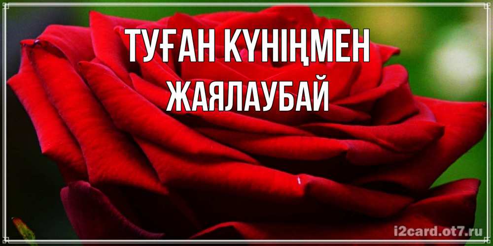 Күн сайын ашық хат с именем, Жаялаубай Туған күніңмен розочка очень красивая Онлайн тегін жүктеп алу тілектері бар керемет карта 
