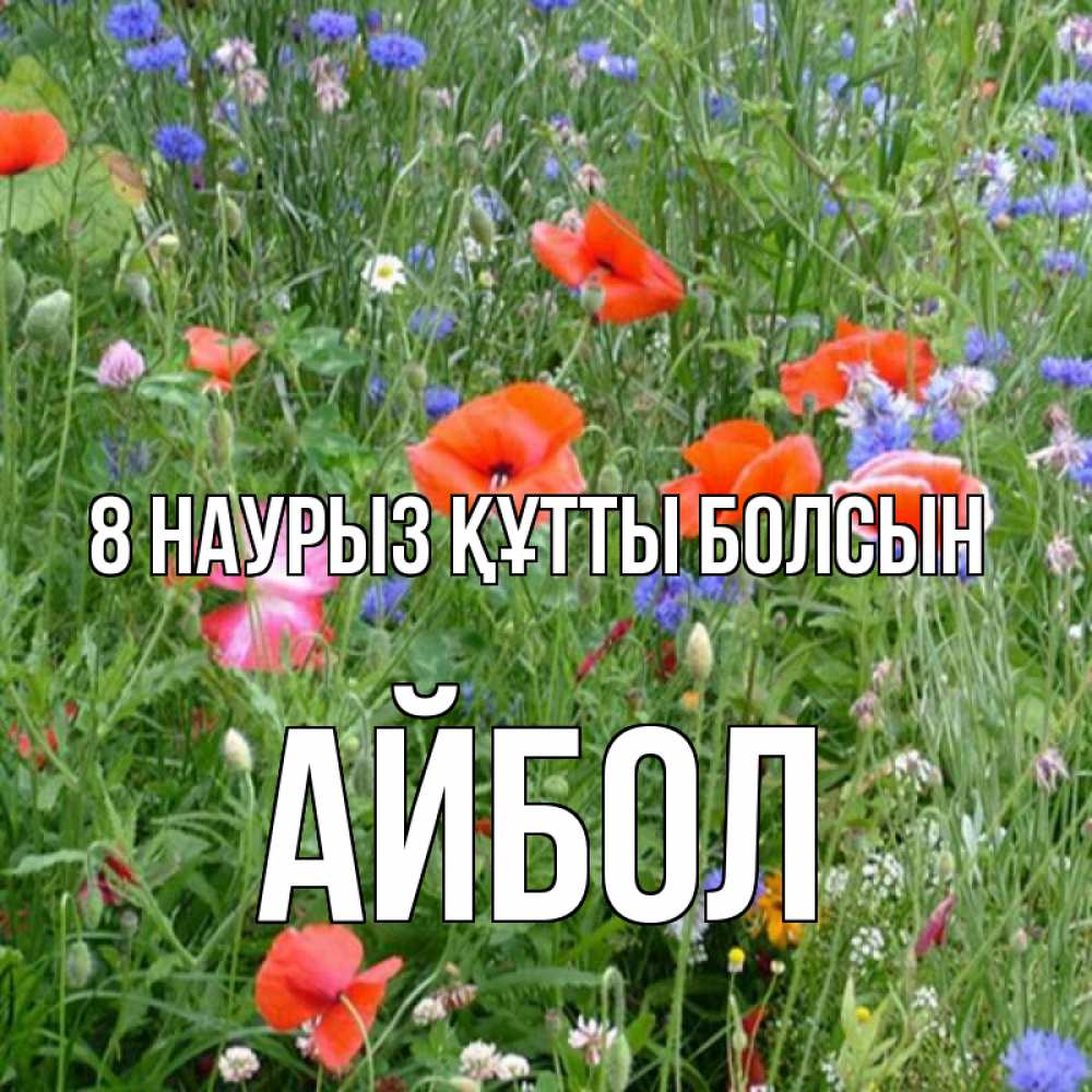 Күн сайын ашық хат с именем, Айбол 8 наурыз құтты болсын международный женский день 4 Онлайн тегін жүктеп алу тілектері бар керемет карта 