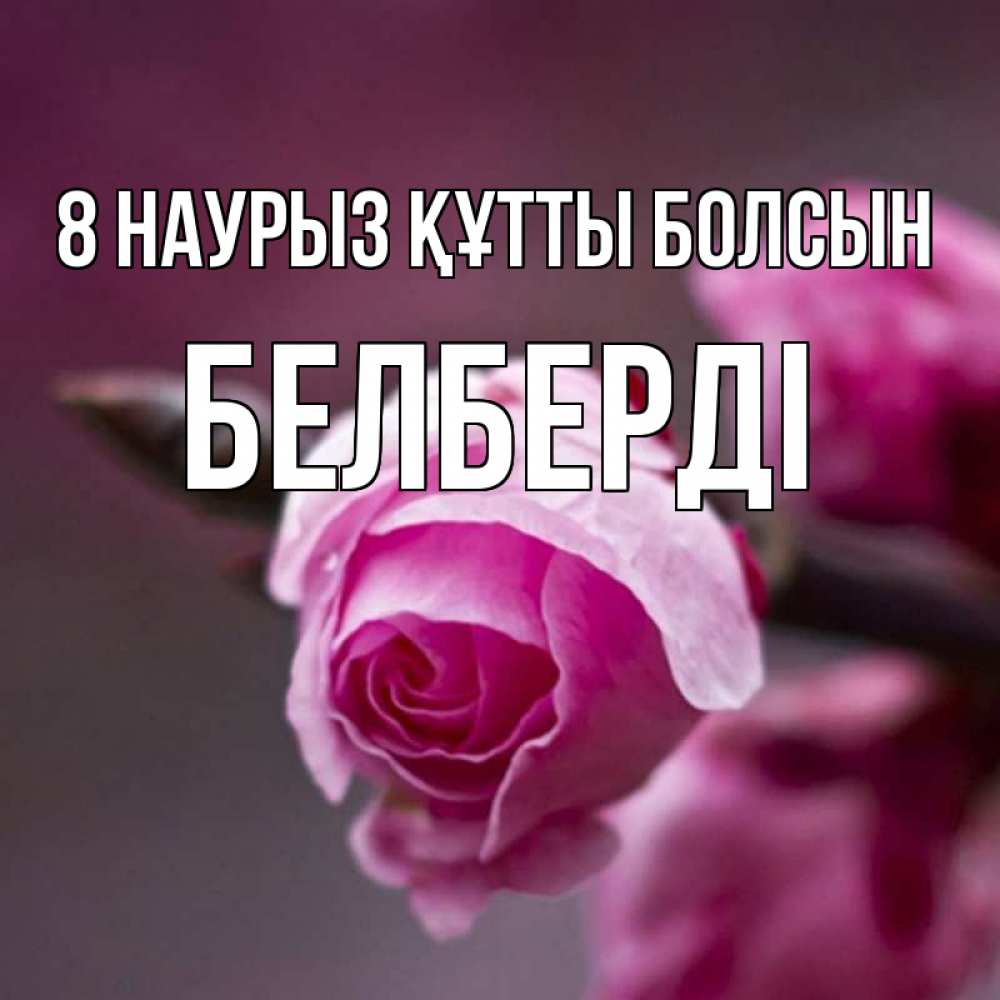 Күн сайын ашық хат с именем, Белберді 8 наурыз құтты болсын весна Онлайн тегін жүктеп алу тілектері бар керемет карта 