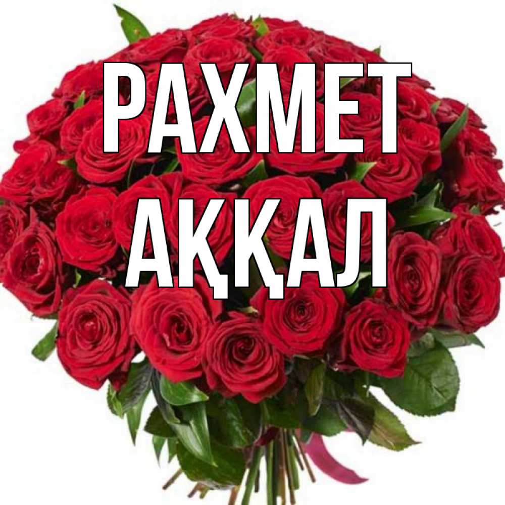 Күн сайын ашық хат с именем, Аққал рахмет букет красных роз Онлайн тегін жүктеп алу тілектері бар керемет карта 