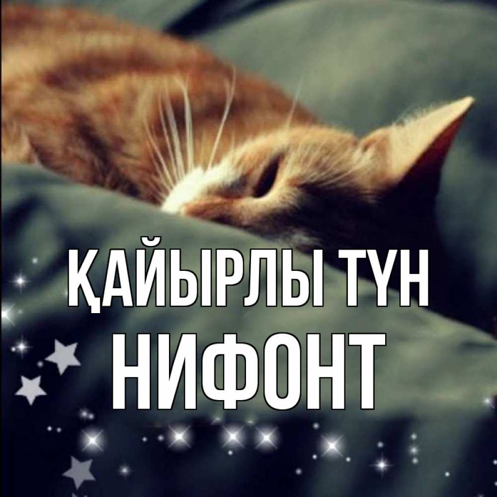 Күн сайын ашық хат с именем, Нифонт Қайырлы түн кроватка Онлайн тегін жүктеп алу тілектері бар керемет карта 