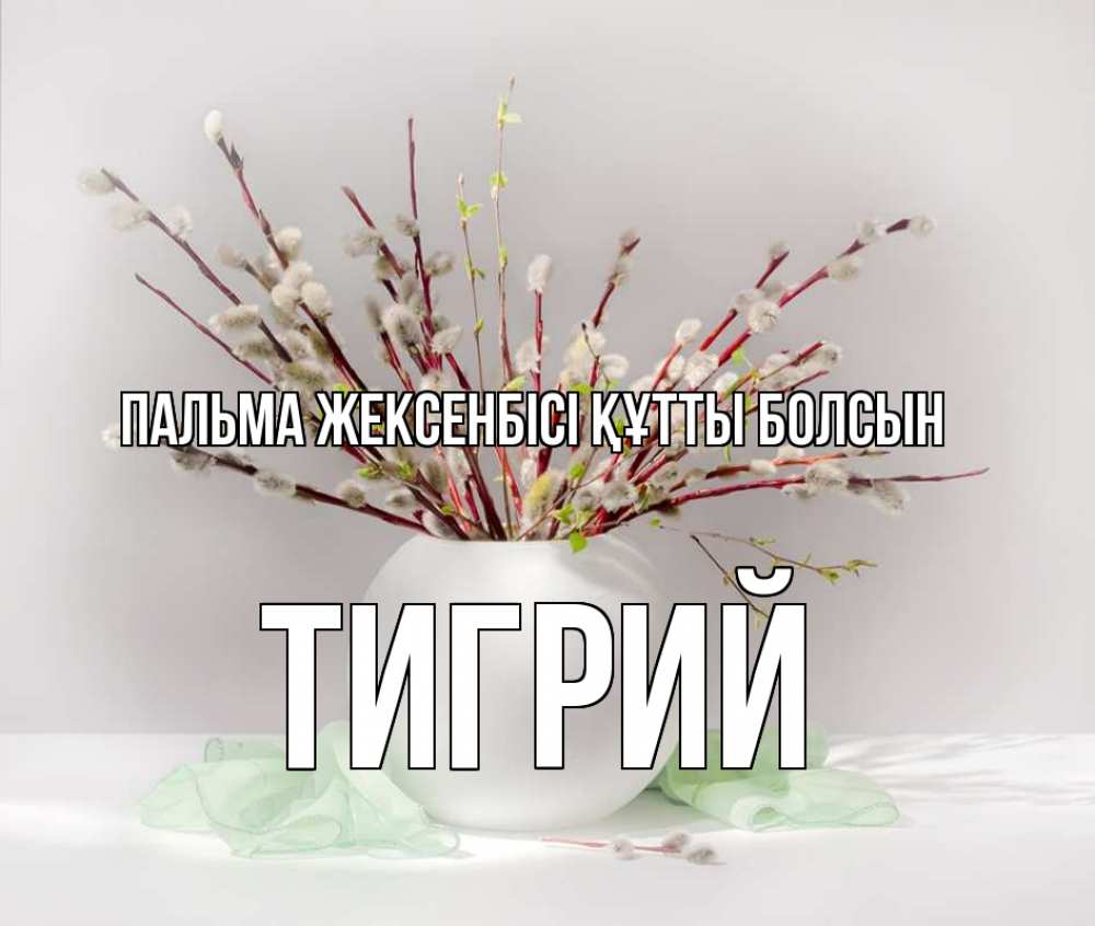 Күн сайын ашық хат с именем, Тигрий Пальма жексенбісі құтты болсын верба Онлайн тегін жүктеп алу тілектері бар керемет карта 