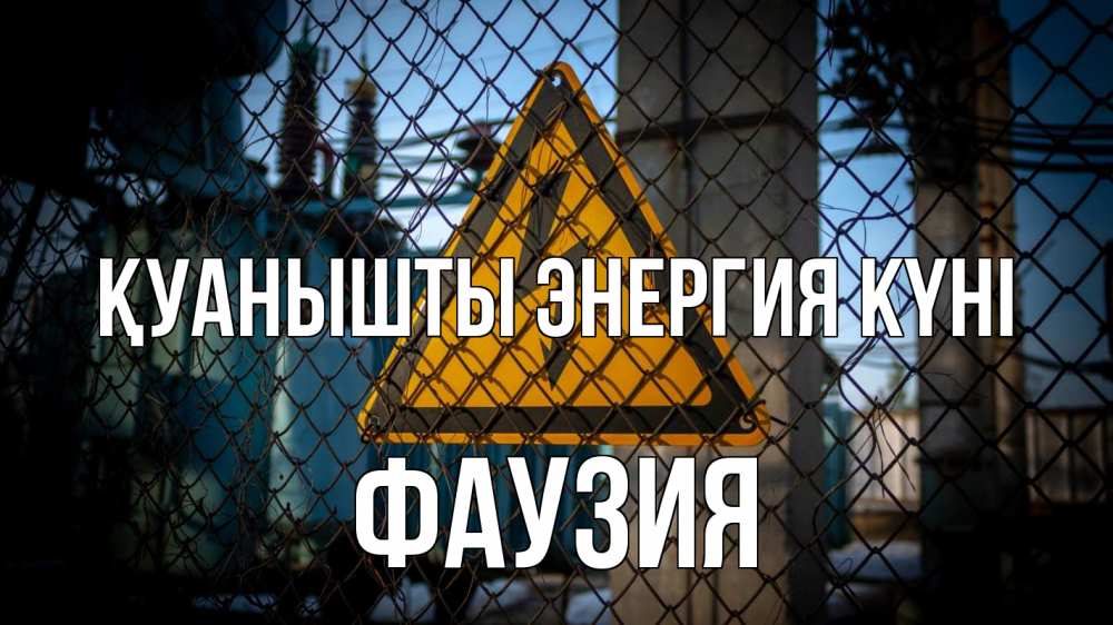 Күн сайын ашық хат с именем, ФАУЗИЯ Қуанышты энергия күні трансформаторная подстанция Онлайн тегін жүктеп алу тілектері бар керемет карта 