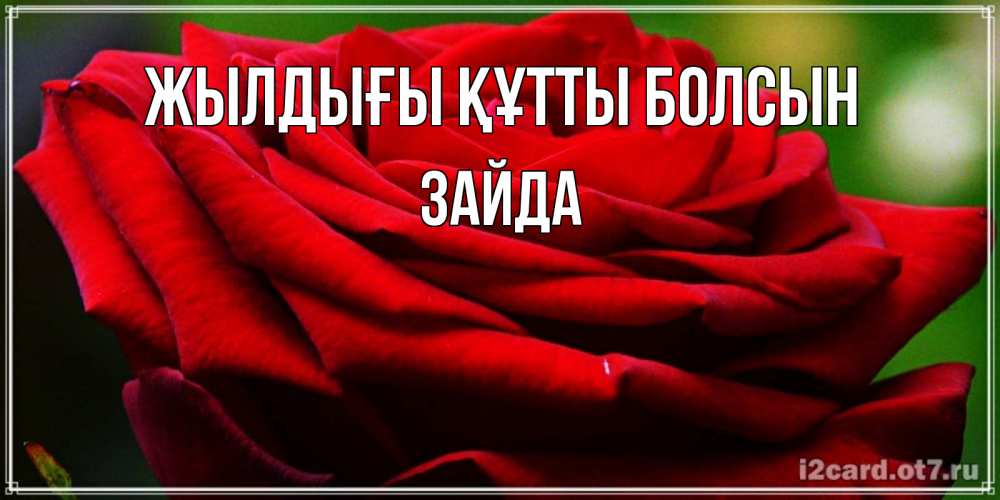 Күн сайын ашық хат с именем, ЗАЙДА Жылдығы құтты болсын розочка очень красивая Онлайн тегін жүктеп алу тілектері бар керемет карта 
