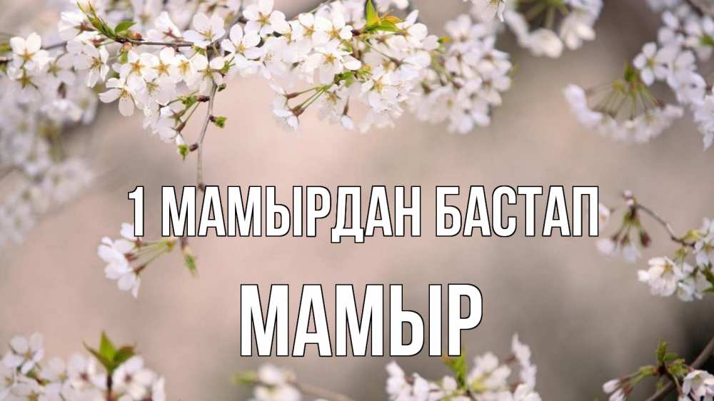 Күн сайын ашық хат с именем, МАМЫР 1 мамырдан бастап С 1 мая Онлайн тегін жүктеп алу тілектері бар керемет карта 
