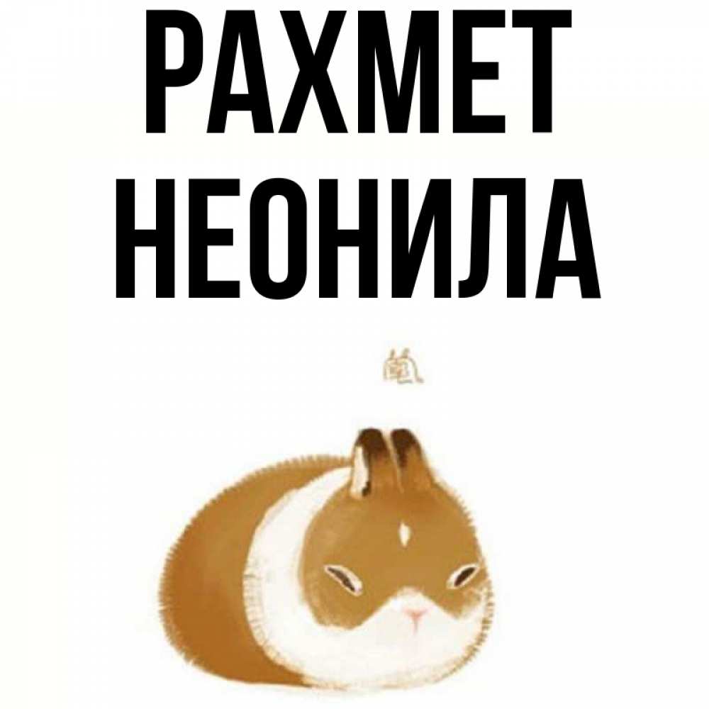 Күн сайын ашық хат с именем, Неонила рахмет коричнево белый домашний питомец Онлайн тегін жүктеп алу тілектері бар керемет карта 
