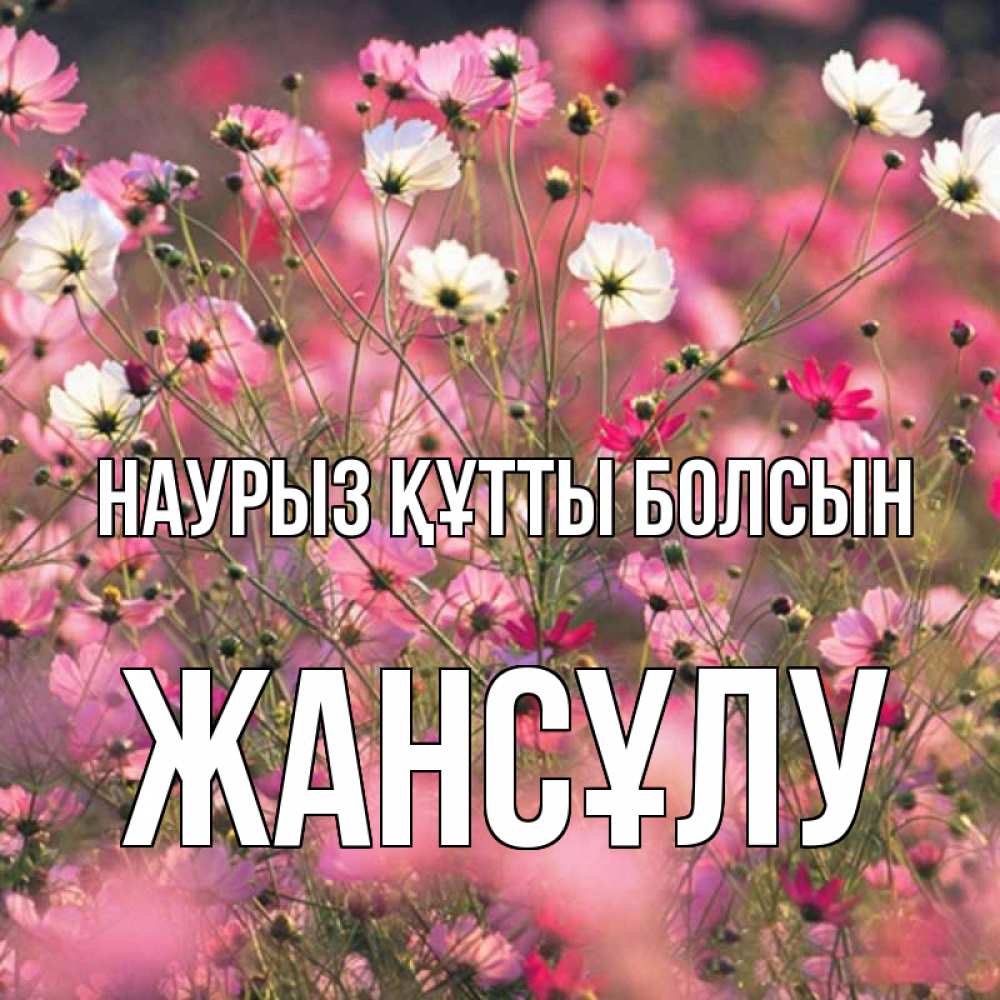 Күн сайын ашық хат с именем, Жансұлу Наурыз құтты болсын красиво 1 Онлайн тегін жүктеп алу тілектері бар керемет карта 