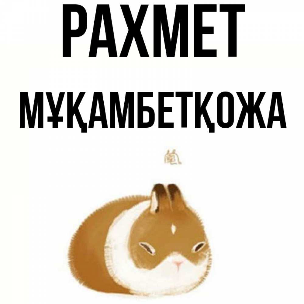 Күн сайын ашық хат с именем, Мұқамбетқожа рахмет коричнево белый домашний питомец Онлайн тегін жүктеп алу тілектері бар керемет карта 