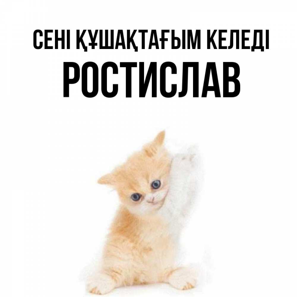 Күн сайын ашық хат с именем, Ростислав сені құшақтағым келеді я хочу очень скорее обнимаешек Онлайн тегін жүктеп алу тілектері бар керемет карта 
