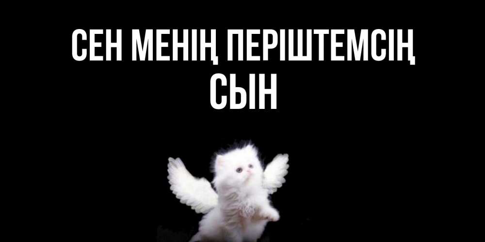 Күн сайын ашық хат с именем, Сын Сен менің періштемсің Кот ангел Онлайн тегін жүктеп алу тілектері бар керемет карта 