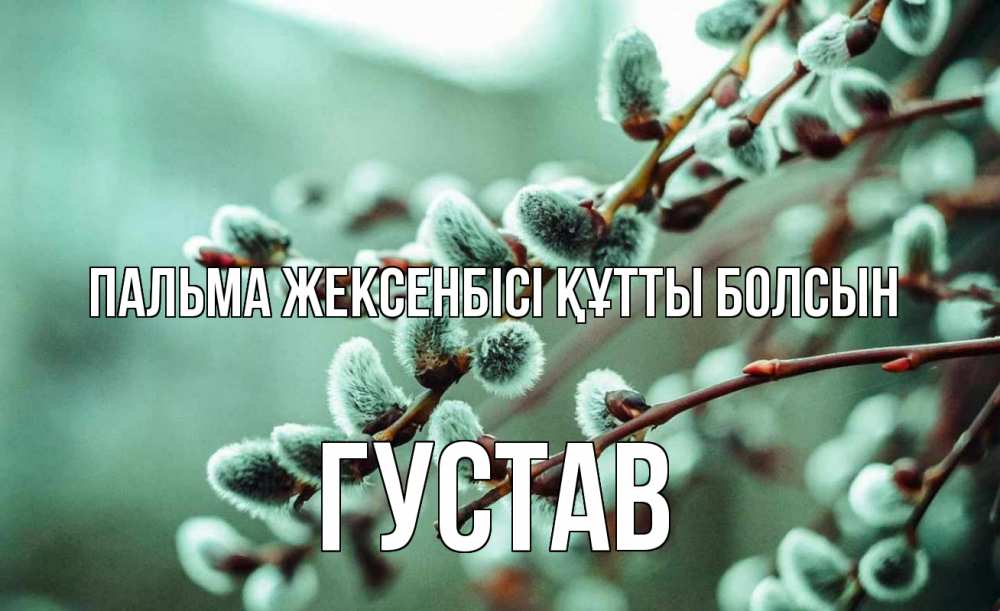 Күн сайын ашық хат с именем, Густав Пальма жексенбісі құтты болсын верба Онлайн тегін жүктеп алу тілектері бар керемет карта 