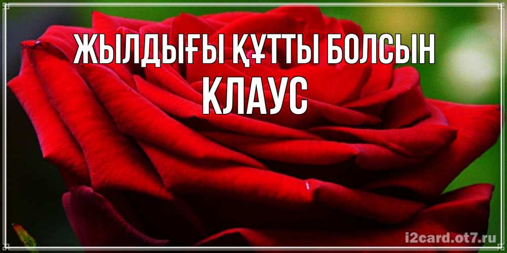 Күн сайын ашық хат с именем, Клаус Жылдығы құтты болсын розочка очень красивая Онлайн тегін жүктеп алу тілектері бар керемет карта 