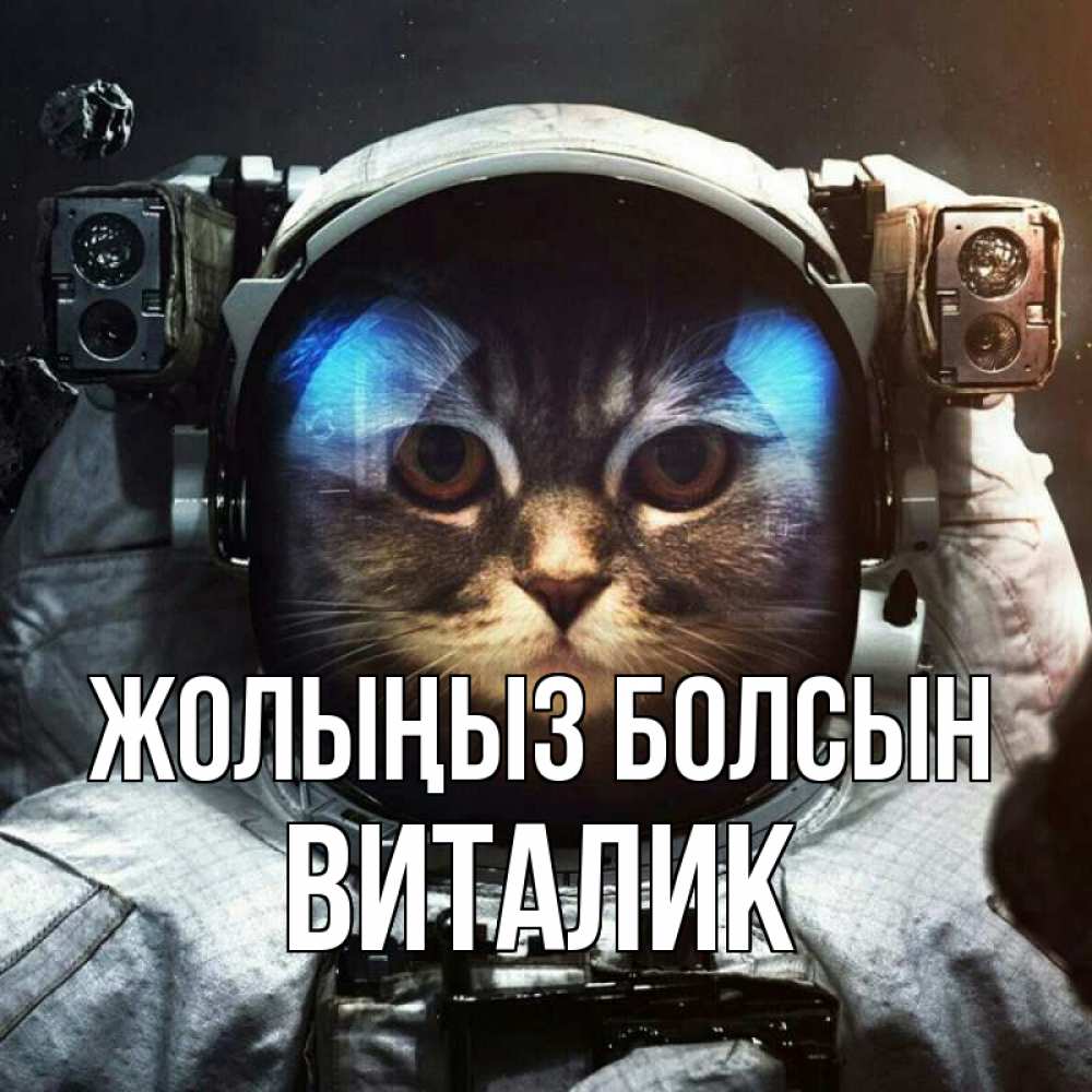 Күн сайын ашық хат с именем, Виталик Жолыңыз болсын желает удачно добраться Онлайн тегін жүктеп алу тілектері бар керемет карта 