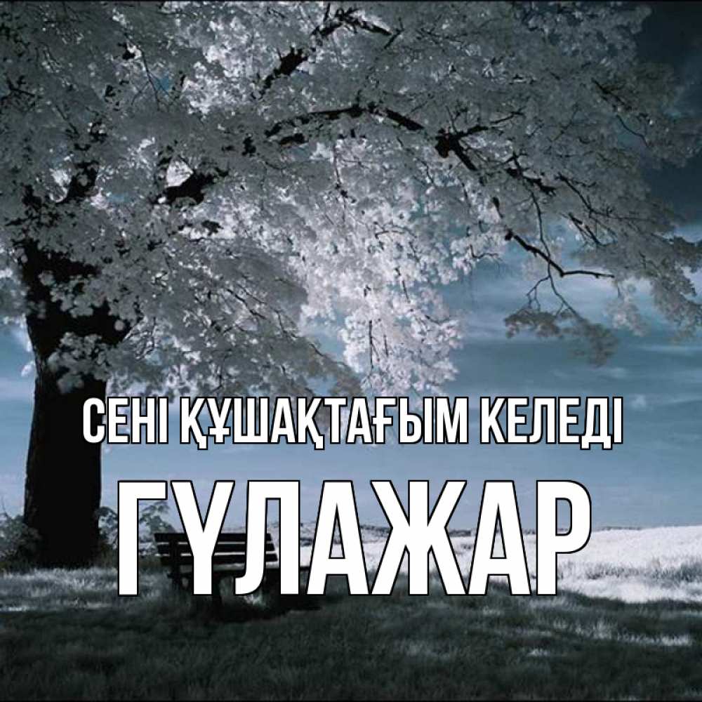 Күн сайын ашық хат с именем, ГҮЛАЖАР сені құшақтағым келеді дерево Онлайн тегін жүктеп алу тілектері бар керемет карта 