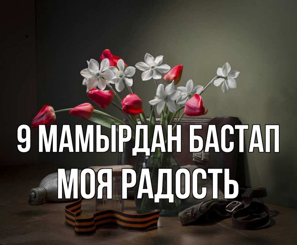 Күн сайын ашық хат с именем, Моя-радость 9 мамырдан бастап 9 мая Онлайн тегін жүктеп алу тілектері бар керемет карта 