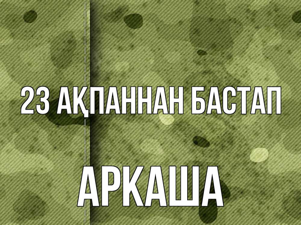 Картинка 23 ақпаннан бастап, Аркаша