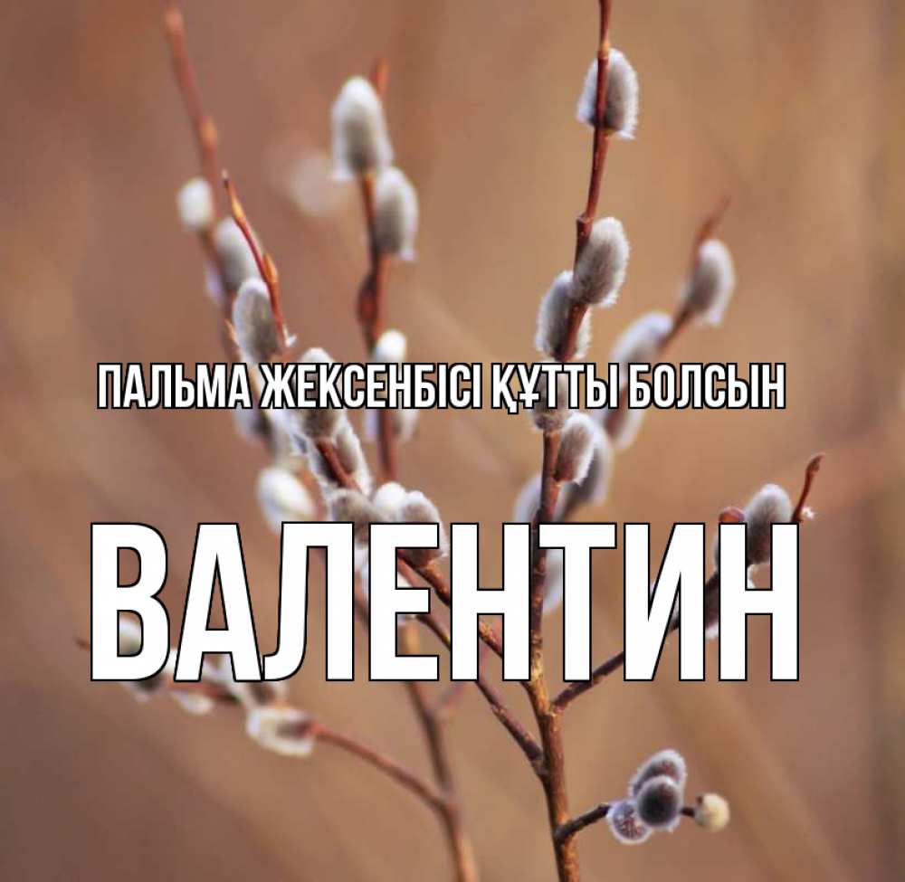 Күн сайын ашық хат с именем, Валентин Пальма жексенбісі құтты болсын верба Онлайн тегін жүктеп алу тілектері бар керемет карта 