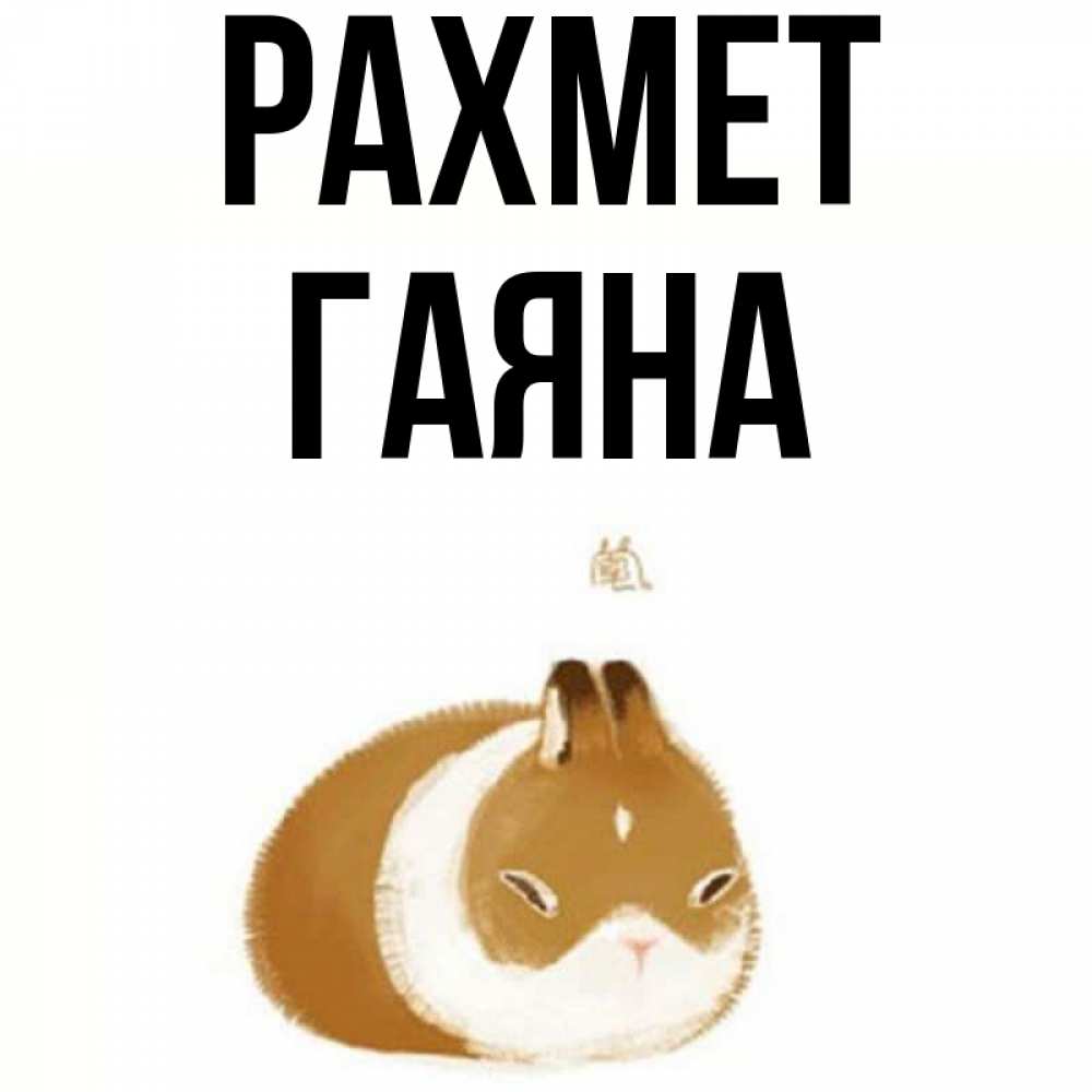 Күн сайын ашық хат с именем, ГАЯНА рахмет коричнево белый домашний питомец Онлайн тегін жүктеп алу тілектері бар керемет карта 