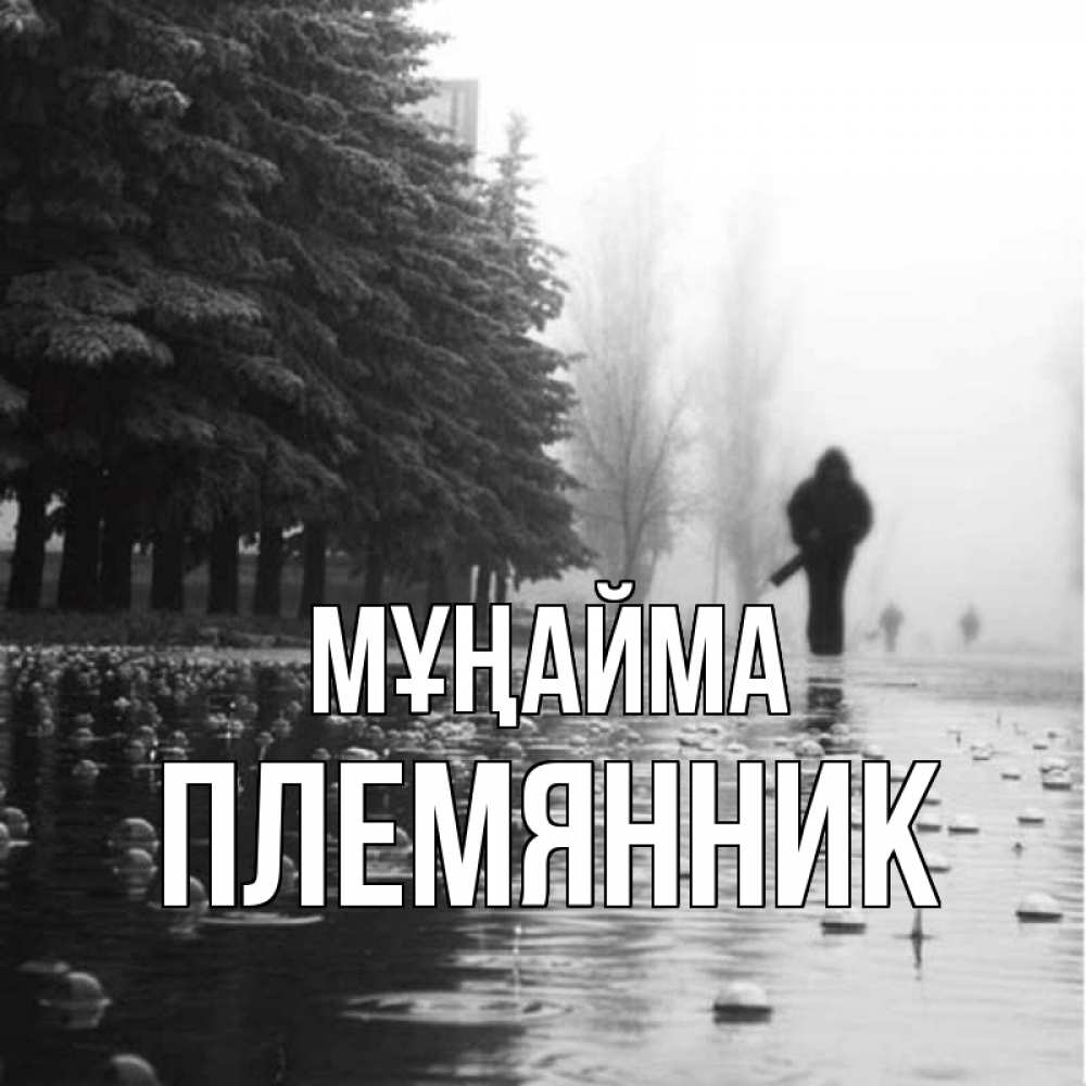 Күн сайын ашық хат с именем, Племянник Мұңайма улица под дождем Онлайн тегін жүктеп алу тілектері бар керемет карта 