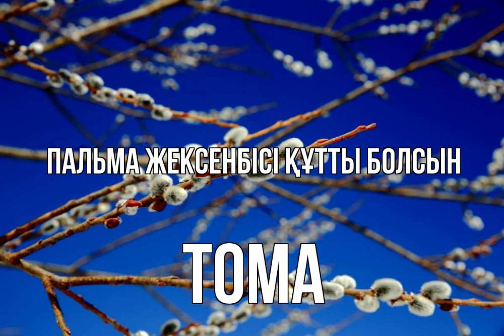 Күн сайын ашық хат с именем, Тома Пальма жексенбісі құтты болсын верба Онлайн тегін жүктеп алу тілектері бар керемет карта 