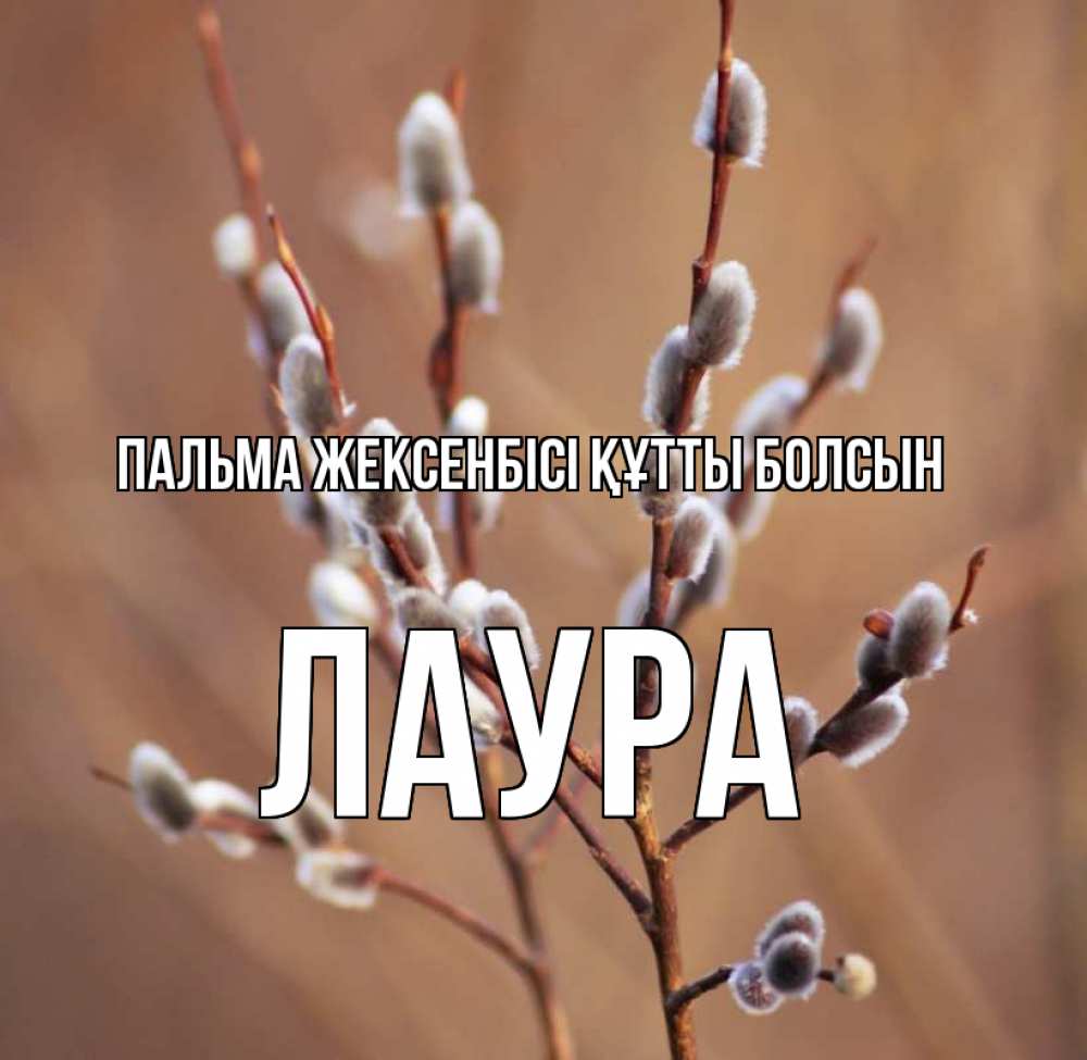 Күн сайын ашық хат с именем, Лаура Пальма жексенбісі құтты болсын верба Онлайн тегін жүктеп алу тілектері бар керемет карта 
