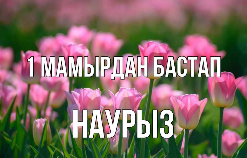 Күн сайын ашық хат с именем, НАУРЫЗ 1 мамырдан бастап С 1 мая Онлайн тегін жүктеп алу тілектері бар керемет карта 