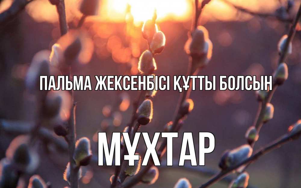 Күн сайын ашық хат с именем, МҰХТАР Пальма жексенбісі құтты болсын верба Онлайн тегін жүктеп алу тілектері бар керемет карта 