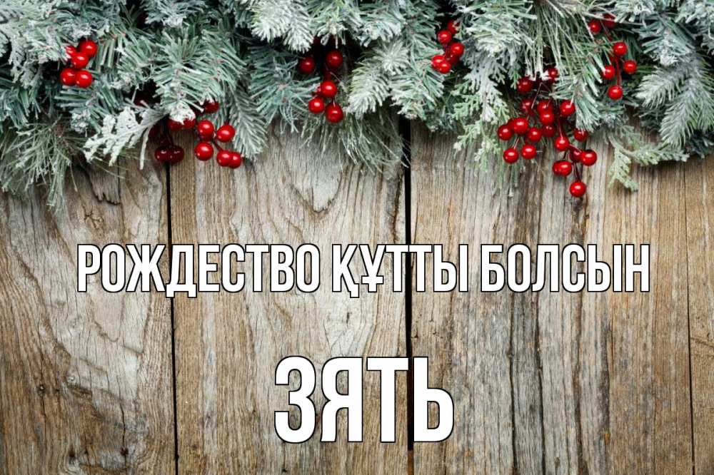 Картинка Рождество құтты болсын, Зять