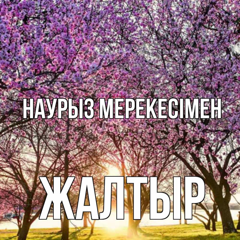 Күн сайын ашық хат с именем, Жалтыр Наурыз мерекесімен праздник весны наурыз Онлайн тегін жүктеп алу тілектері бар керемет карта 