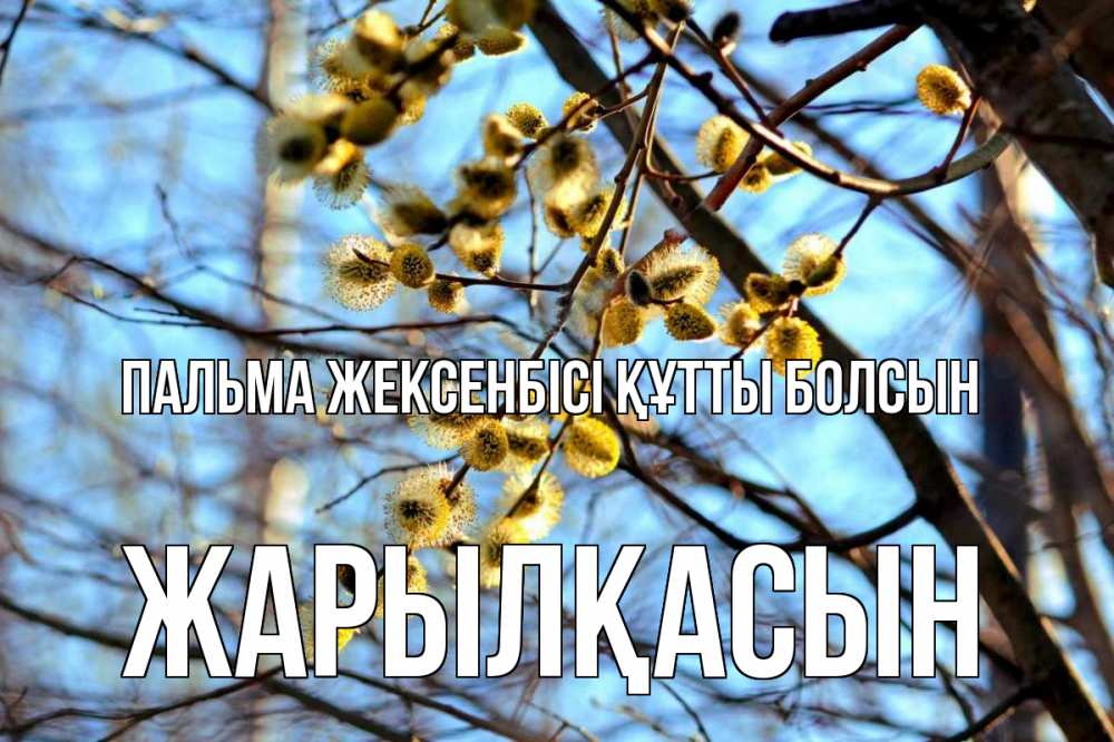 Күн сайын ашық хат с именем, Жарылқасын Пальма жексенбісі құтты болсын верба Онлайн тегін жүктеп алу тілектері бар керемет карта 