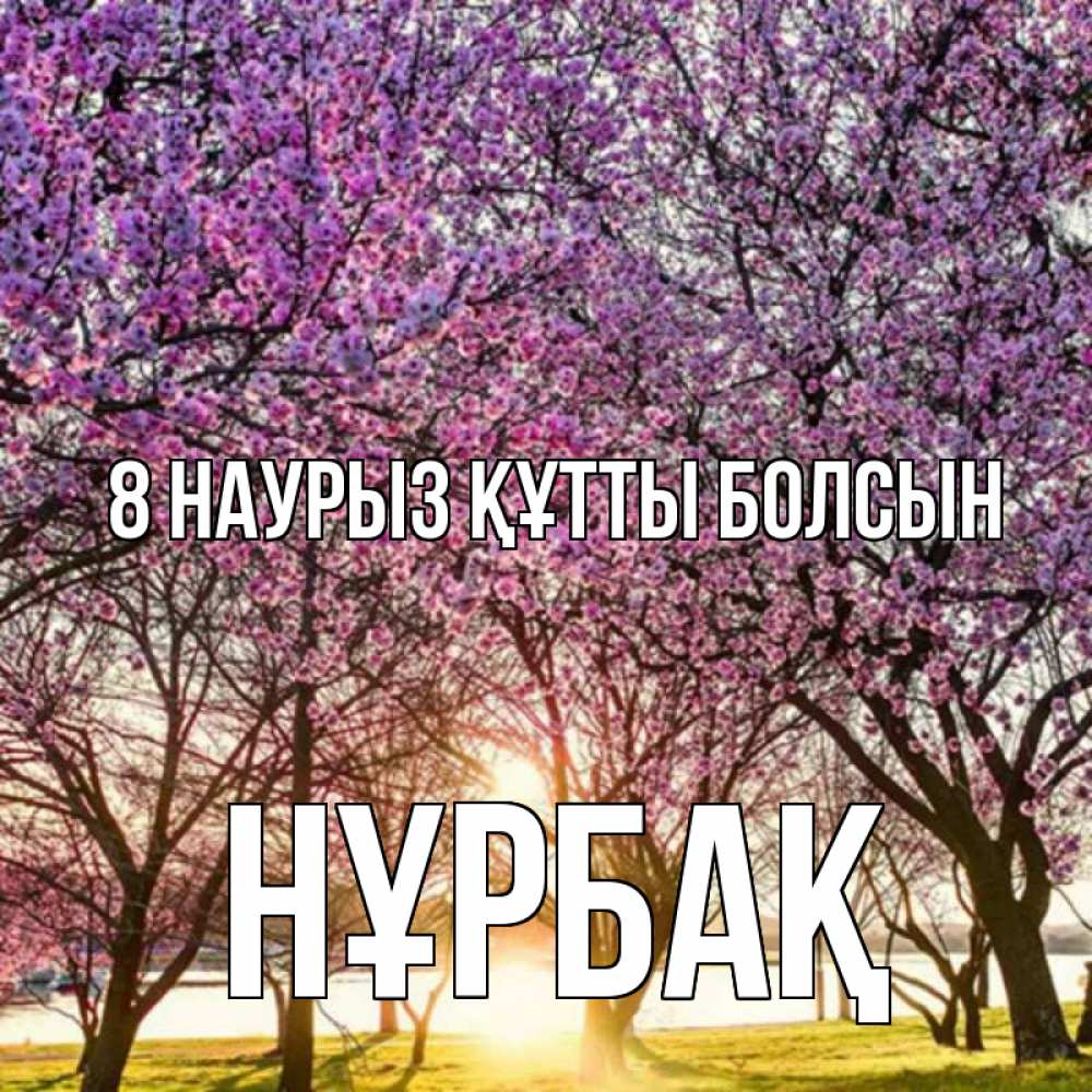 Күн сайын ашық хат с именем, НҰРБАҚ 8 наурыз құтты болсын международный женский день Онлайн тегін жүктеп алу тілектері бар керемет карта 