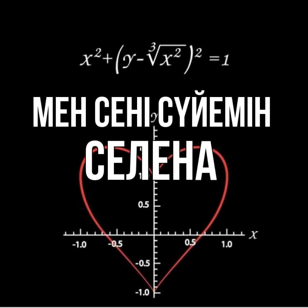 Открытка атымен, Селена, Мен сені сүйемін