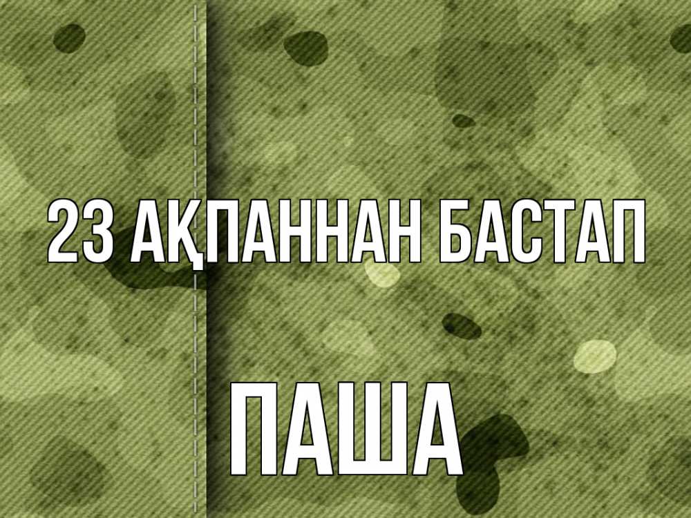 Картинка 23 ақпаннан бастап, Паша