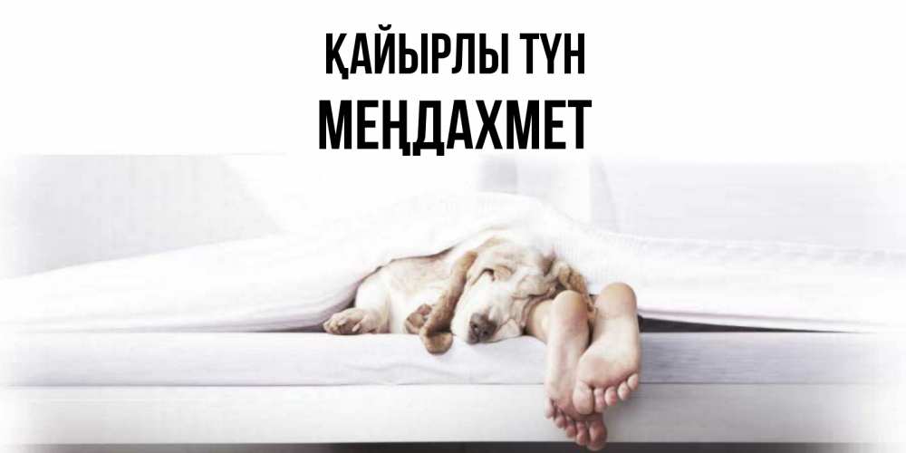 Күн сайын ашық хат с именем, МЕҢДАХМЕТ Қайырлы түн кровать с собакой пожелание сладких снов и спокойной ночи Онлайн тегін жүктеп алу тілектері бар керемет карта 