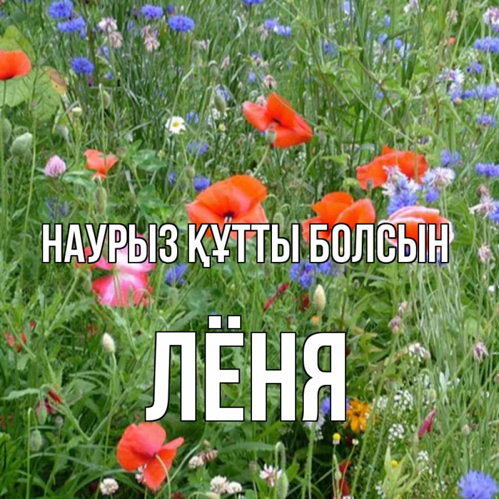 Күн сайын ашық хат с именем, Лёня Наурыз құтты болсын наурыз  4 Онлайн тегін жүктеп алу тілектері бар керемет карта 