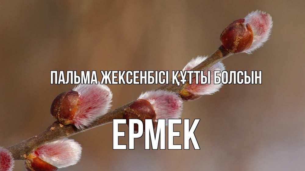 Күн сайын ашық хат с именем, Ермек Пальма жексенбісі құтты болсын верба Онлайн тегін жүктеп алу тілектері бар керемет карта 