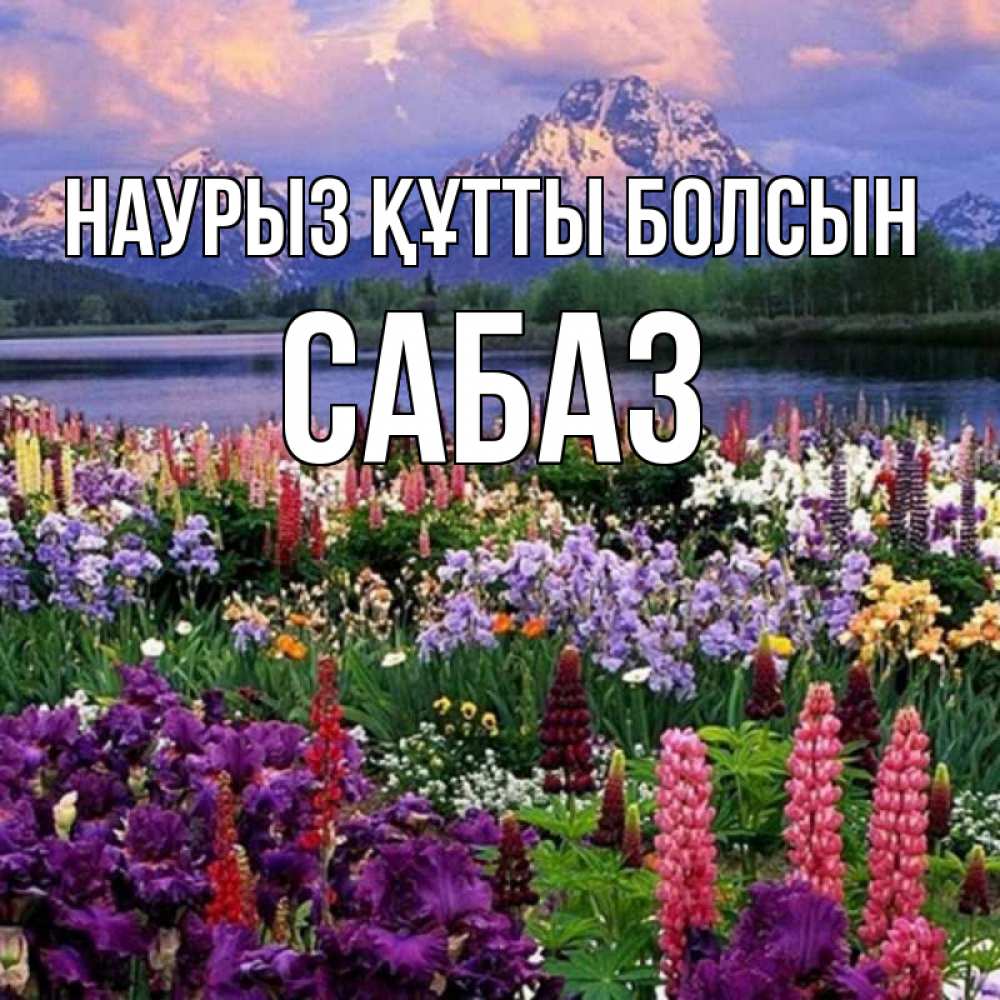 Күн сайын ашық хат с именем, САБАЗ Наурыз құтты болсын наурыз Онлайн тегін жүктеп алу тілектері бар керемет карта 