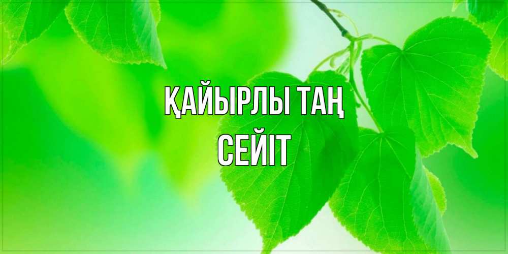 Күн сайын ашық хат с именем, СЕЙІТ Қайырлы таң доброе утро с березовыми листьями Онлайн тегін жүктеп алу тілектері бар керемет карта 
